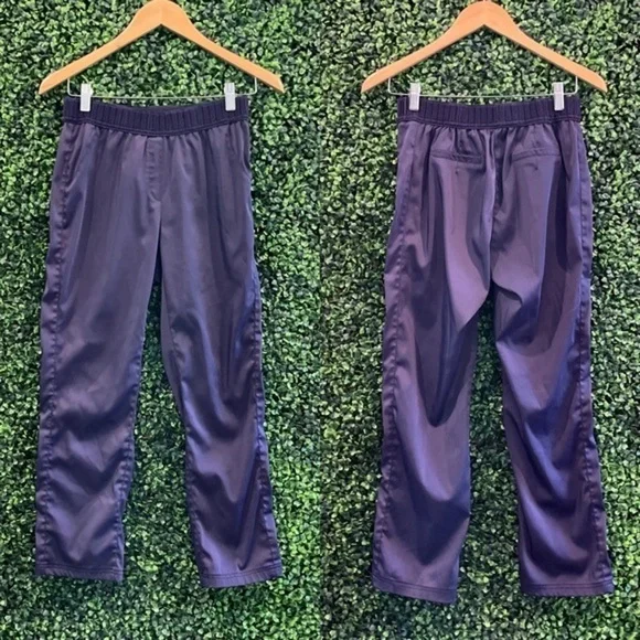 VTG ICINOO Blue Silk Elastic Waist Dress Pants - Picture 1 of 8